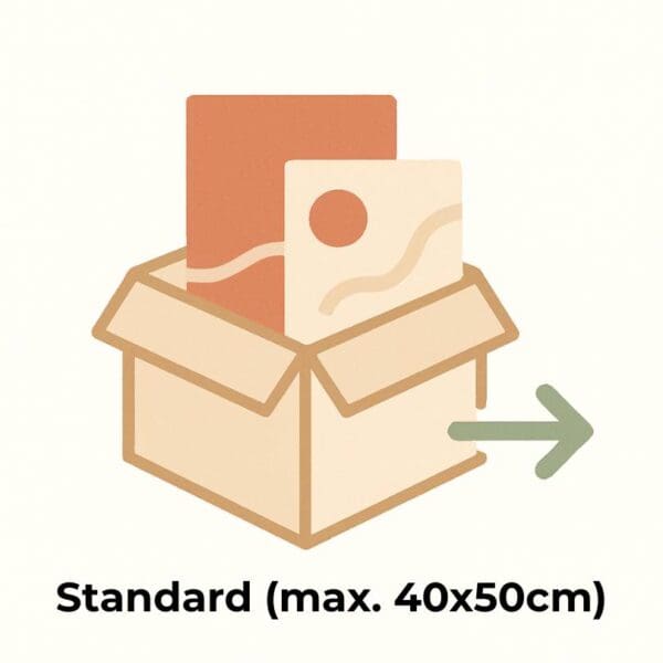 Service: Verpackung und Versand (Packing and Shipping) (Standard: max. 40x50cm)