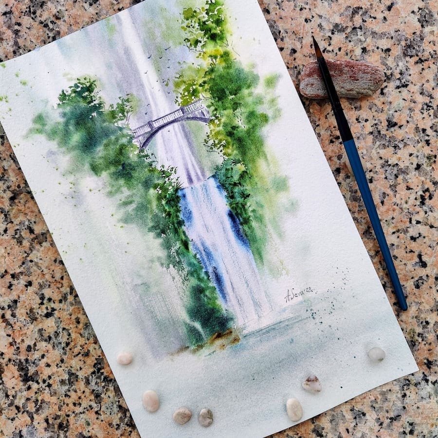 Guided Painting: Waterfall (watercolor, 2 tickets left)