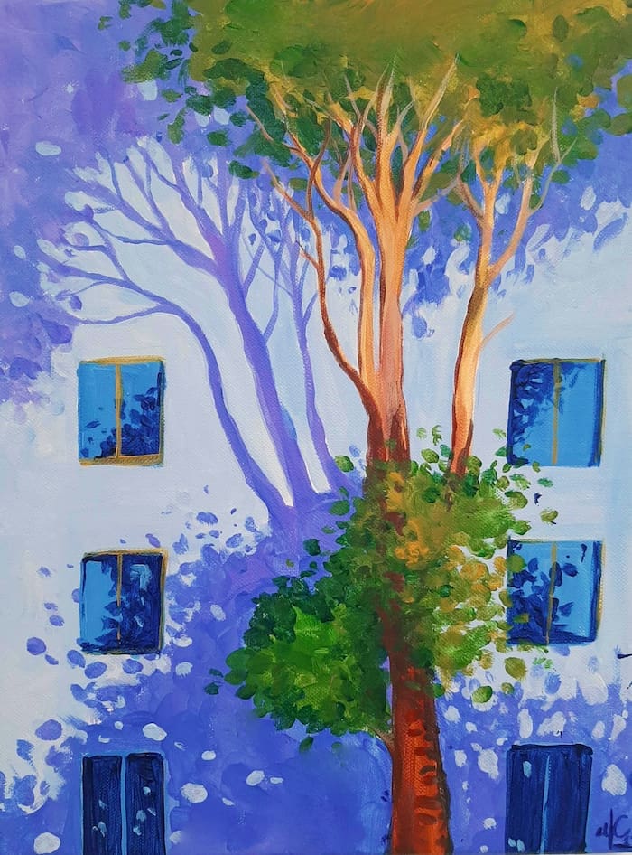 Guided Painting: Blue Shadows