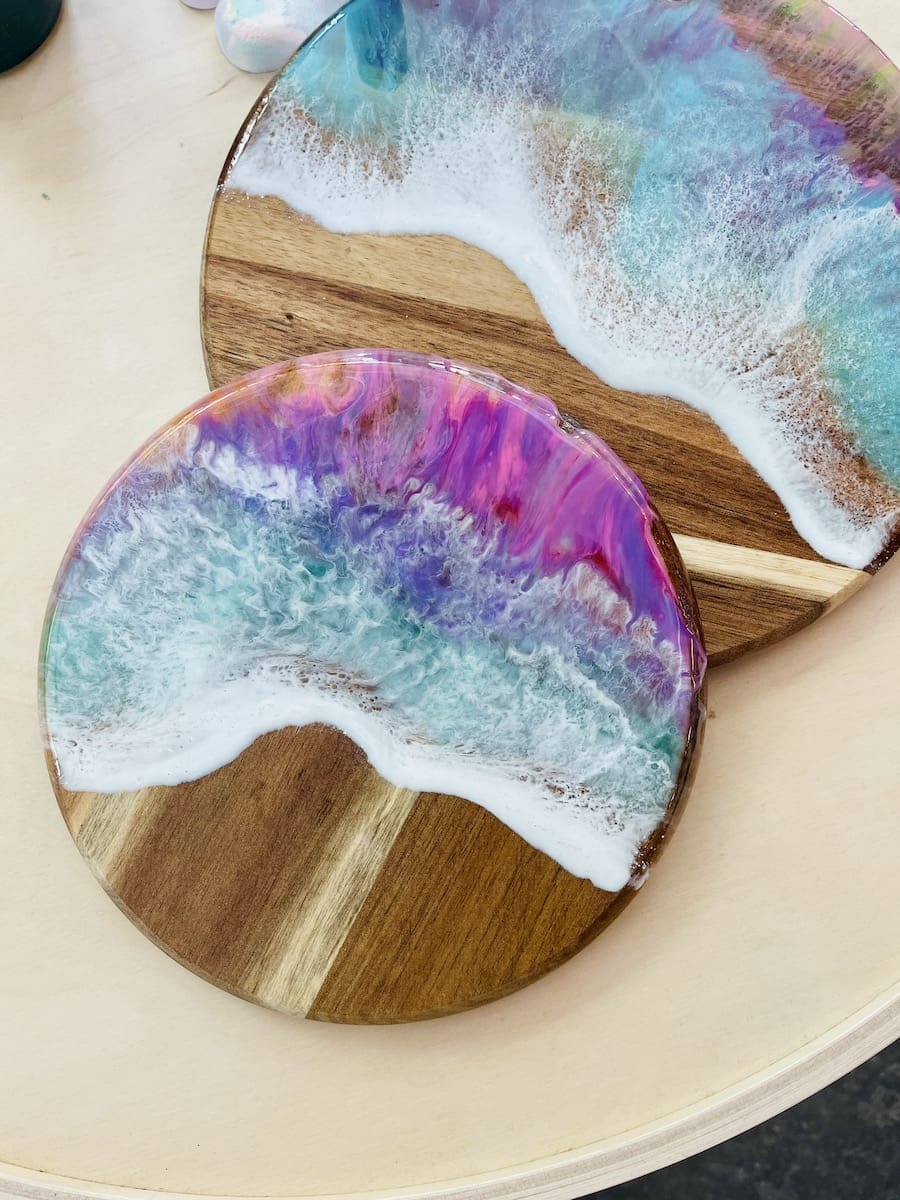 Resin Workshop: Rainbow Ocean Board