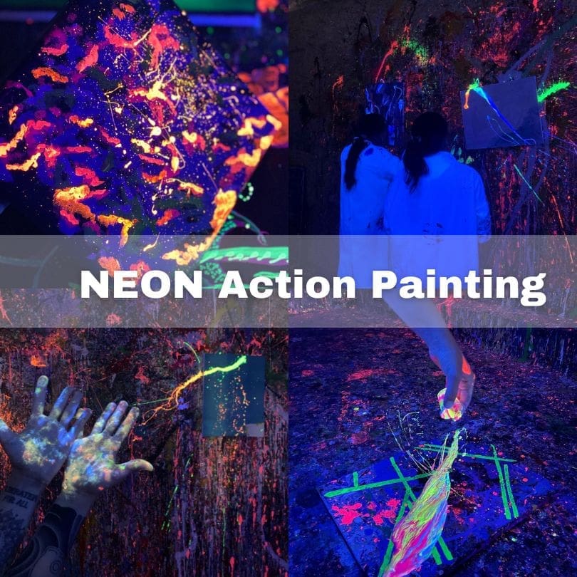 NEON Action Painting!