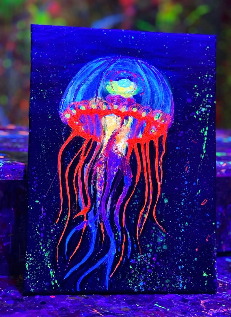 NEON Guided Painting: Jellyfish