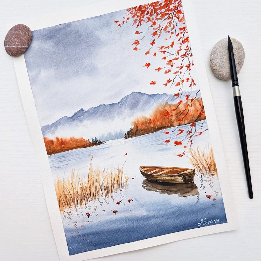 Lakeside-in-Fall